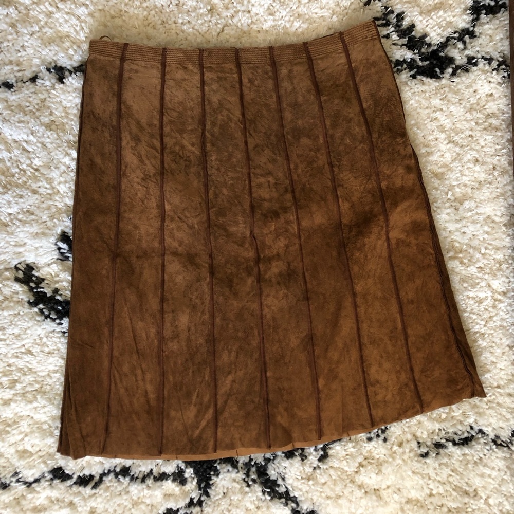 Valerie Stevens leather skirt